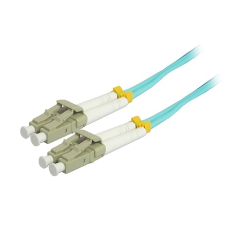 Livewire 1M 10Gb LC-LC Duplex 50-125 Multimode Fiber Patch Cable - Aqua LI623604